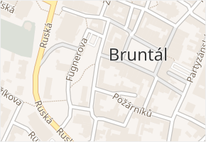 tř. Obr. míru v obci Bruntál - mapa ulice