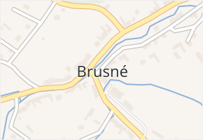 Brusné v obci Brusné - mapa části obce