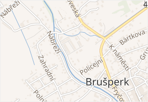 Družstevní v obci Brušperk - mapa ulice