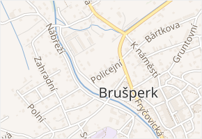 Policejní v obci Brušperk - mapa ulice