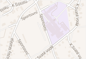 Sportovní v obci Brušperk - mapa ulice