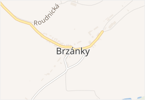 Brzánky v obci Brzánky - mapa části obce