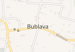 Bublava v obci Bublava - mapa části obce