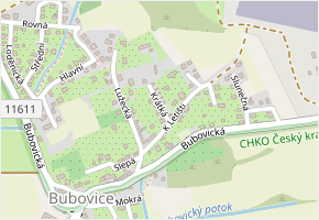 Krátká v obci Bubovice - mapa ulice