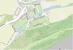 V Chaloupkách v obci Bubovice - mapa ulice