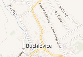 Suchý řádek v obci Buchlovice - mapa ulice