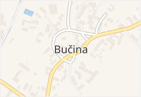 Bučina v obci Bučina - mapa části obce
