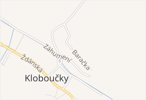 Baračka v obci Bučovice - mapa ulice