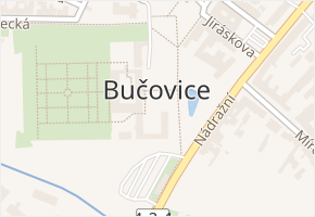 Bučovice v obci Bučovice - mapa části obce