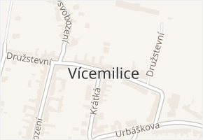 Družstevní v obci Bučovice - mapa ulice