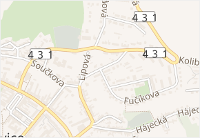 Fučíkova v obci Bučovice - mapa ulice