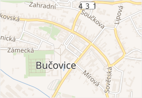 Jiráskova v obci Bučovice - mapa ulice