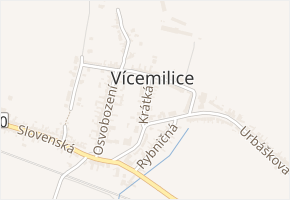 Krátká v obci Bučovice - mapa ulice