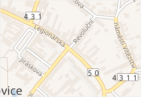 Legionářská v obci Bučovice - mapa ulice