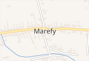 Marefy v obci Bučovice - mapa části obce