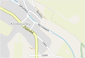 Na Loukách v obci Bučovice - mapa ulice