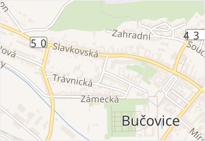 Příční v obci Bučovice - mapa ulice