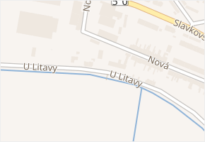 U Litavy v obci Bučovice - mapa ulice