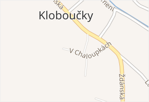 V Chaloupkách v obci Bučovice - mapa ulice
