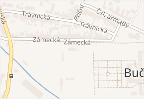 Zámecká v obci Bučovice - mapa ulice