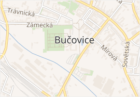 Zámek v obci Bučovice - mapa ulice
