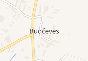 Budčeves v obci Budčeves - mapa části obce
