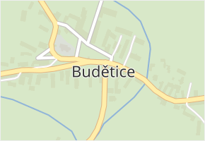 Budětice v obci Budětice - mapa části obce