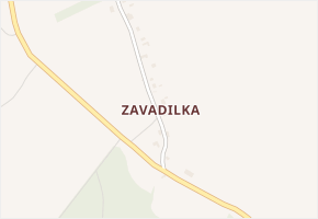Zavadilka v obci Budětsko - mapa části obce