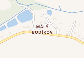 Malý Budíkov v obci Budíkov - mapa části obce