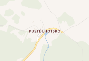 Pusté Lhotsko v obci Budíkov - mapa části obce