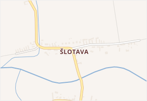 Šlotava v obci Budiměřice - mapa části obce
