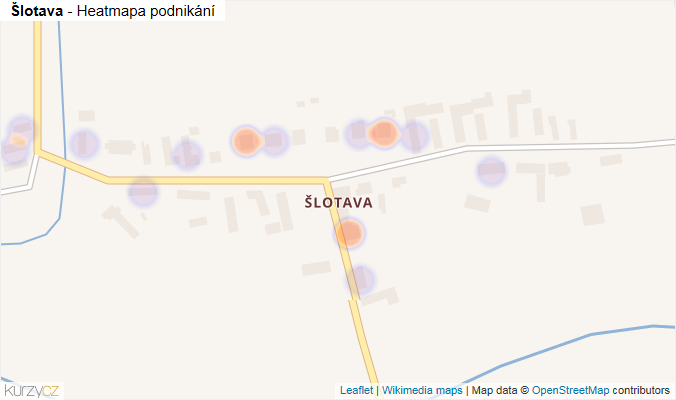 Mapa Šlotava - Firmy v části obce.