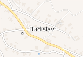 Budislav v obci Budislav - mapa části obce