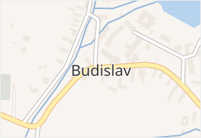 Budislav v obci Budislav - mapa části obce