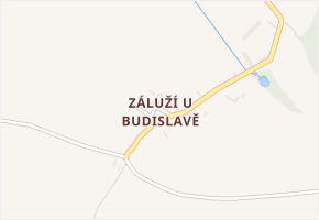 Záluží u Budislavě v obci Budislav - mapa části obce