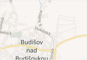 9. května v obci Budišov nad Budišovkou - mapa ulice