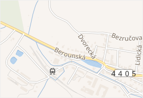 Berounská v obci Budišov nad Budišovkou - mapa ulice