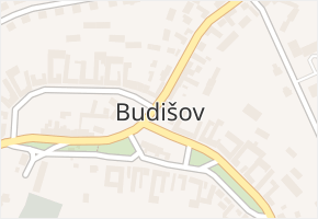 Budišov v obci Budišov - mapa části obce