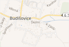 Krátká v obci Budišovice - mapa ulice