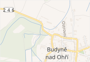 Děkanská v obci Budyně nad Ohří - mapa ulice