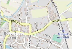 Kepkova v obci Budyně nad Ohří - mapa ulice