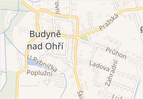 Příkopy v obci Budyně nad Ohří - mapa ulice