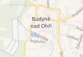 Říhovo náměstí v obci Budyně nad Ohří - mapa ulice