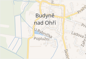 U Rybníčka v obci Budyně nad Ohří - mapa ulice