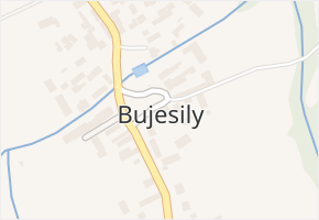 Bujesily v obci Bujesily - mapa části obce