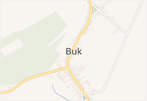 Buk v obci Buk - mapa části obce