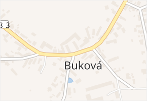 Buková v obci Buková - mapa části obce