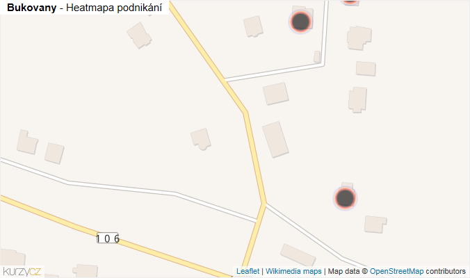 Mapa Bukovany - Firmy v obci.