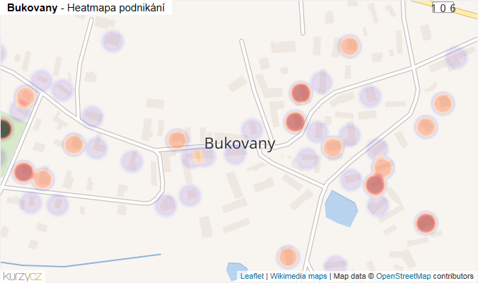 Mapa Bukovany - Firmy v části obce.