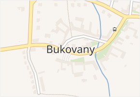 Bukovany v obci Bukovany - mapa části obce